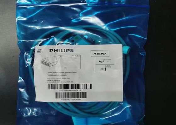 PHILIP M1520A ईसीजी ट्रंक केबल AAMI 989803103941 2M लंबाई के साथ