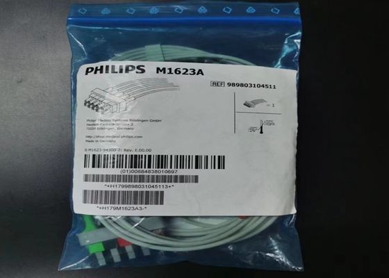PHILIP M1623A चिकित्सा उपकरण उपभोग्य सामग्रियां, 5 लीड ईसीजी केबल 989803104511