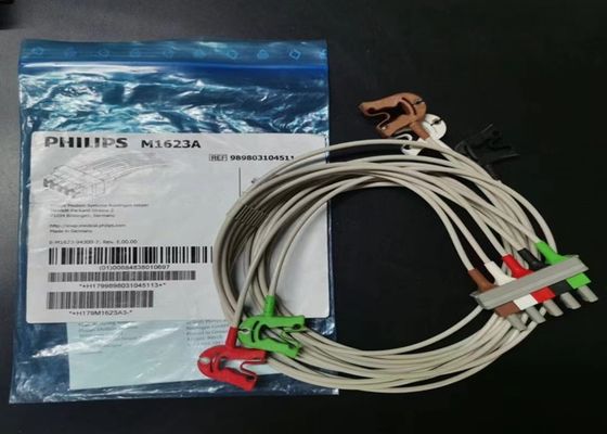 PHILIP M1623A चिकित्सा उपकरण उपभोग्य सामग्रियां, 5 लीड ईसीजी केबल 989803104511