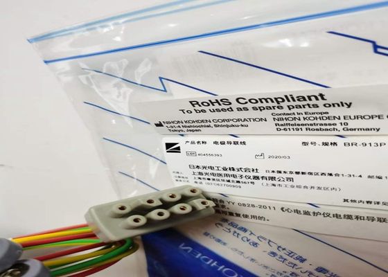 NIHON KOHDEN चिकित्सा उपकरण स्पेयर पार्ट्स केबल BR-913P स्नैप ऑन प्रकार K910A