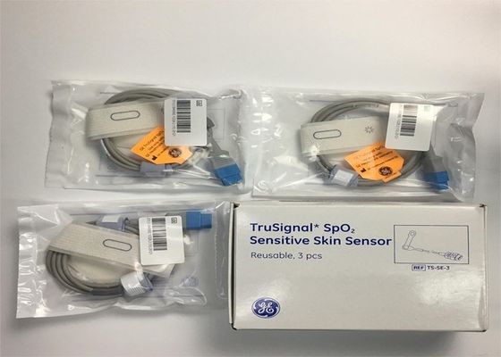 एक बॉक्स में 3 पीसी TruSignal SpO2 संवेदनशील त्वचा सेंसर 9 पिन / पुनः प्रयोज्य