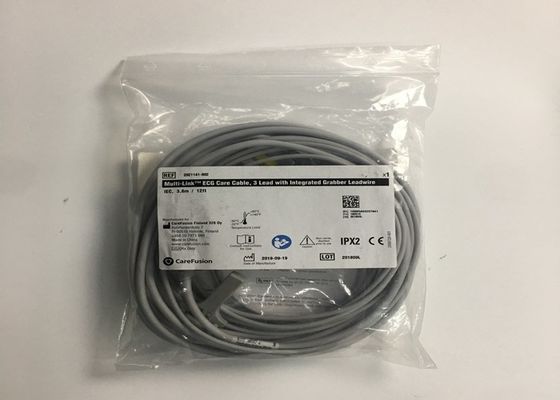3 लीड ईसीजी ट्रंक केबल 2106309-002 एकीकृत Grabber Leadwire 12FT के साथ