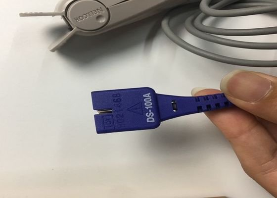 DS100A पुनः प्रयोज्य  वयस्क Spo2 सेंसर 9 पिन चिकित्सा उपकरण के लिए
