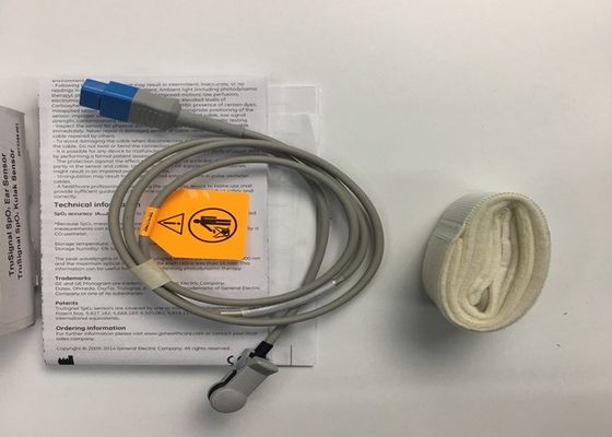 Ohmeda GE चिकित्सा उपकरण स्पेयर पार्ट्स, पुनः प्रयोज्य TruSignal Spo2 कान सेंसर 9 पिन