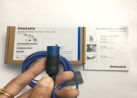 फ्लिप M1191BL चिकित्सा उपकरण स्पेयर पार्ट्स, वयस्क SpO2 सेंसर 3M D आकार 8 पिन
