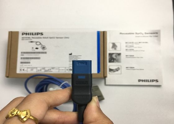 फ्लिप M1191BL चिकित्सा उपकरण स्पेयर पार्ट्स, वयस्क SpO2 सेंसर 3M D आकार 8 पिन