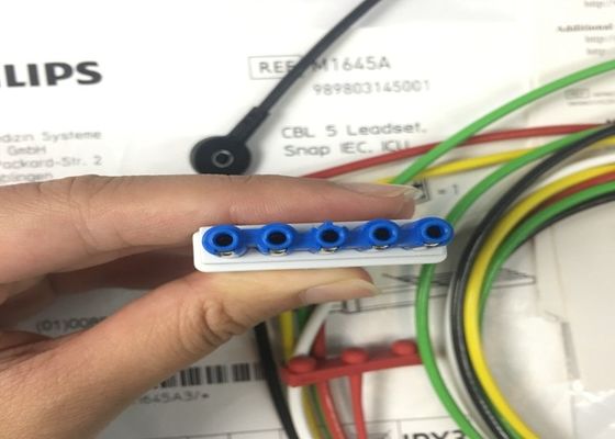 M1645A IntelliVue चिकित्सा उपकरण स्पेयर पार्ट्स केबल 5 लीडसेट