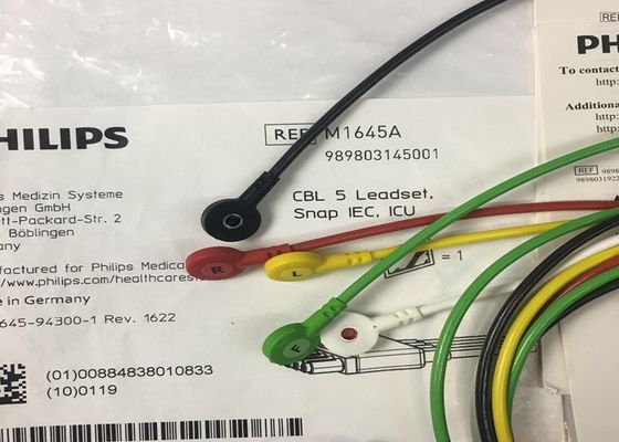 M1645A IntelliVue चिकित्सा उपकरण स्पेयर पार्ट्स केबल 5 लीडसेट