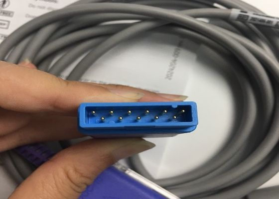 SpO2 इंटरफेस चिकित्सा उपकरण स्पेयर पार्ट्स केबल 3M 10ft 2021406-001