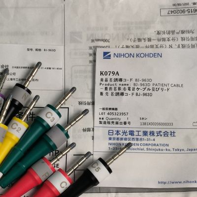 BJ-963D चिकित्सा उपकरण उपभोग्य सामग्रियाँ NIHON KOHDEN रोगी केबल