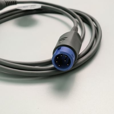 REF SHEC3 रक्त ऑक्सीजन विस्तार केबल 2M नीला गोल सिर एकल स्लॉट 7 पिन L 2.0 मीटर