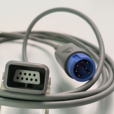 REF SHEC3 रक्त ऑक्सीजन विस्तार केबल 2M नीला गोल सिर एकल स्लॉट 7 पिन L 2.0 मीटर