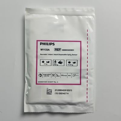 PHILIP मूल M1133A नवजात / शिशु / वयस्क डिस्पोजेबल SpO2 सेंसर REF: 989803128551