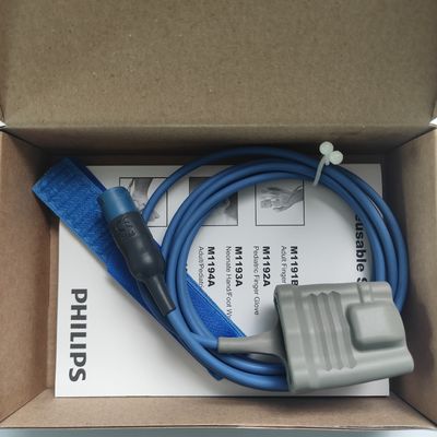 PHILIP मूल M1191B पुनः प्रयोज्य वयस्क SpO2 सेंसर (2m) REF:989803144371