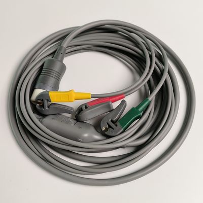 PHILIP मूल Efficia संयुक्त केबल/3-लीडसेट Grabber IEC. मशीन अंत दौर 12-पिन,REF: 989803160741