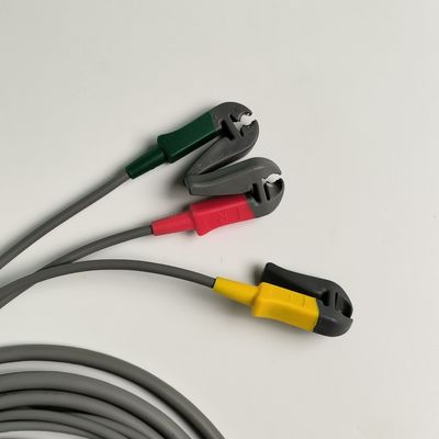 PHILIP मूल Efficia संयुक्त केबल/3-लीडसेट Grabber IEC. मशीन अंत दौर 12-पिन,REF: 989803160741