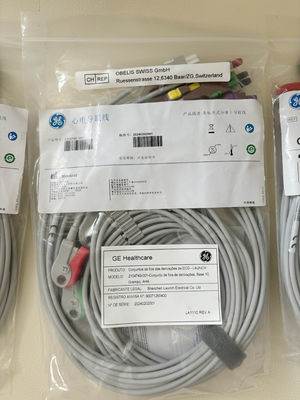 GE 2104749-001 -Conjunto 10 लीड ईसीजी लीडवायर और ट्रंक केबल,AHA