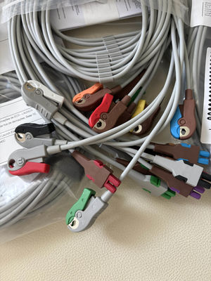 GE 2104749-001 -Conjunto 10 लीड ईसीजी लीडवायर और ट्रंक केबल,AHA