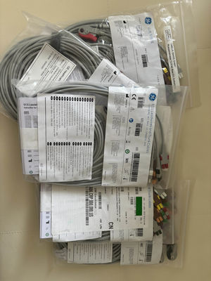 GE 2104749-001 -Conjunto 10 लीड ईसीजी लीडवायर और ट्रंक केबल,AHA