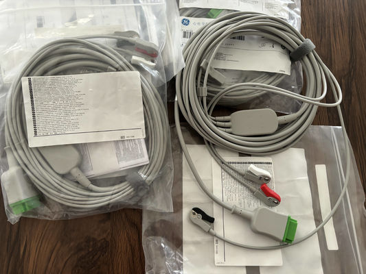 जीई लीडवायर और ट्रंक केबल आरईएफ: 5831398 ईसीजी 3 लीड केबल अटूट ग्रैबर एएचए 4.7एम 15फीट