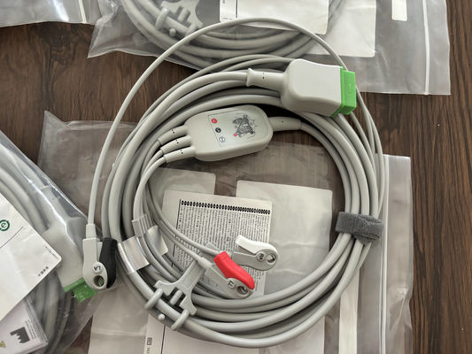 जीई लीडवायर और ट्रंक केबल आरईएफ: 5831398 ईसीजी 3 लीड केबल अटूट ग्रैबर एएचए 4.7एम 15फीट