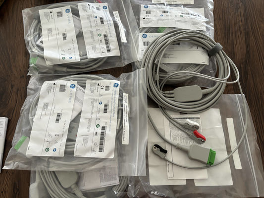 जीई लीडवायर और ट्रंक केबल आरईएफ: 5831398 ईसीजी 3 लीड केबल अटूट ग्रैबर एएचए 4.7एम 15फीट