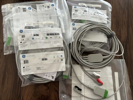 जीई लीडवायर और ट्रंक केबल आरईएफ: 5831398 ईसीजी 3 लीड केबल अटूट ग्रैबर एएचए 4.7एम 15फीट