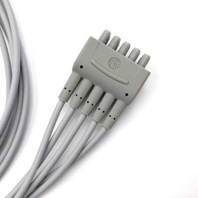 GE Ref:412681-001 मल्टी-लिंक ईसीजी लीडवायर ग्रुप सेट,5 -लीड,ग्रेबर,AHA 74 CM /29 IN