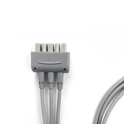 GE REF:2106385-003 ईसीजी लीडवायर सेट,3-लीड,स्नैप,आईईसी,74CM/29IN
