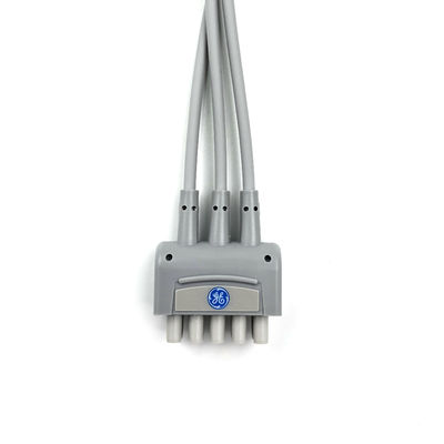 GE REF:2106385-003 ईसीजी लीडवायर सेट,3-लीड,स्नैप,आईईसी,74CM/29IN