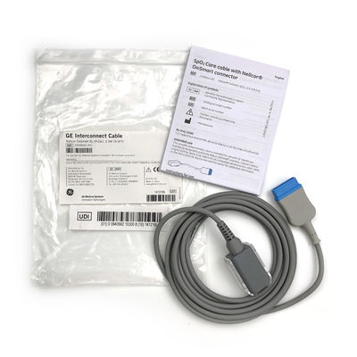 Nellcor® OxiSmart कनेक्टर REF 2006644-001 के साथ SpO2 केयर केबल Nellcor® OxiSmart SpO2 (2.9 M/9.5 Ft)